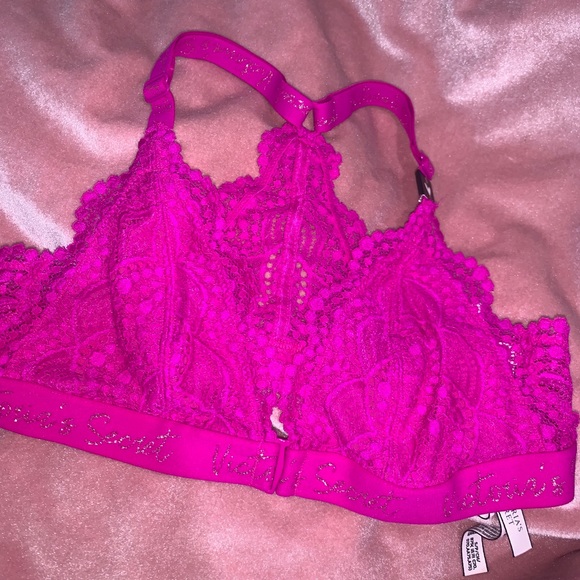 Pink Victoria Secret Shimmer Bra size small - Picture 6 of 6